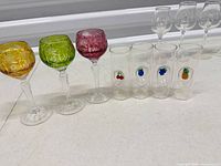 Group shot of all glassware pieces