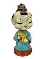 Front view of Geisha nodder showing colors and style