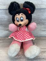 Full front view of Minnie Mouse plush showing overall appearance