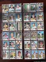 Four 9-pocket binder pages showing entire 36-card lot