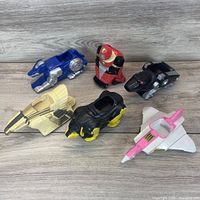 All six Roller Zords grouped