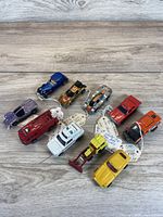 Group shot of all ten diecast vehicles