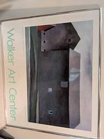 Full view of framed Walker Art Center Georgia O'Keeffe poster