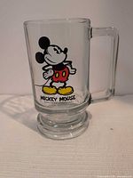 Mickey Mouse footed mug front view