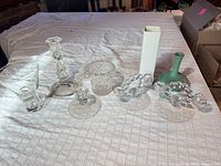 Full lineup of all eight items on table