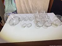 All 12 mixed-size snifters on table