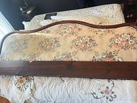 Front view of full headboard on bed