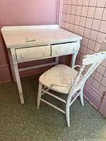 Desk and chair full view