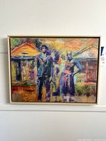 Full framed digital print on wall