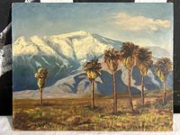 Front view of painting showing full landscape image
