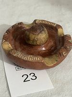 Top view showing full ashtray form and markings