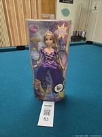 Front view of sealed Disney Tangled Rapunzel doll box