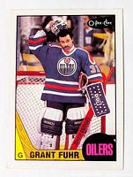 Front of 1987 O-Pee-Chee Grant Fuhr #178 card