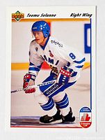 Front of Teemu Selanne rookie card