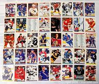 All 40 1993 Topps Premier cards laid out in rows, showing fronts with player images