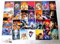 All 24 trading cards laid out in grid