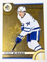 Front view of Bobby McMann SP Authentic card