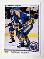 Front of Upper Deck Alexander Mogilny rookie card