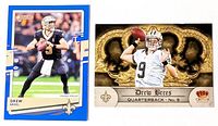 Both Drew Brees cards side by side
