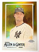 Front of 2020 Topps Allen & Ginter Chrome Gerrit Cole card