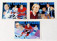 All three Guy Lafleur Score cards laid out