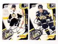 Both signed Kingston Frontenacs cards side by side