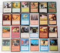 Full grid of 24 Magic: The Gathering cards