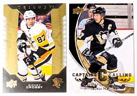 Both Sidney Crosby cards side-by-side