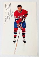 Full view of signed promo photo card