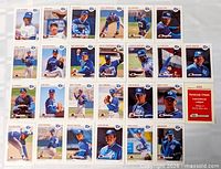 Overview of all 26 Syracuse Chiefs Classic Best cards laid out in five rows