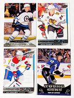 All four Upper Deck Young Guns rookie cards