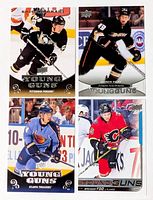 Group shot of four Rookie Young Guns cards