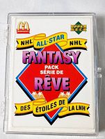 Front of plastic case showing NHL All-Star Fantasy Pack insert