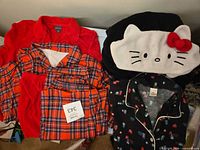 All four sleepwear sets displayed together