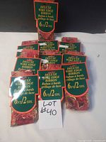 Group of 10 packaged floral wired ribbons