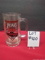 Front view showing full mug and printed Mac Tools Speed Club 1938 graphic