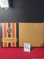 Closed Salton branded cardboard box front
