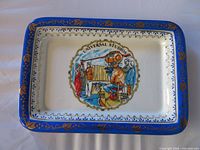 Top view showing design and border