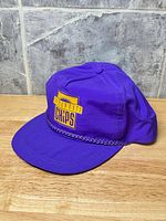 Front left view showing Golden Gate CHiPS logo, braided rope, purple color