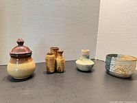Group shot of all ceramic pieces