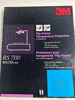 Front of 3M RS 7110 Flip-Frame Transparency Protectors box