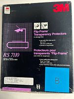 Front of 3M RS7110 Flip-Frame Transparency Protectors box