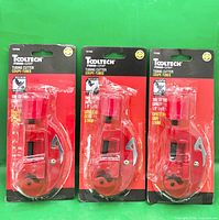 Front view of three packaged Tooltech tubing cutters