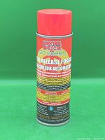 Full view of aerosol can front label