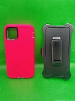 Front view of case and holster