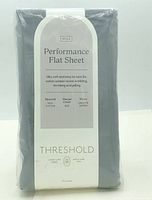Front of sealed package showing Threshold Performance Flat Sheet label