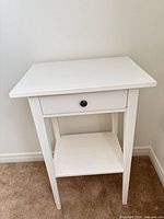 Front view showing overall nightstand structure