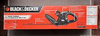 Retail box showing Black & Decker branding and 17" hedge trimmer image
