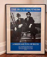 Poster without plastic showing artwork and frame