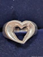 Front view showing open heart design